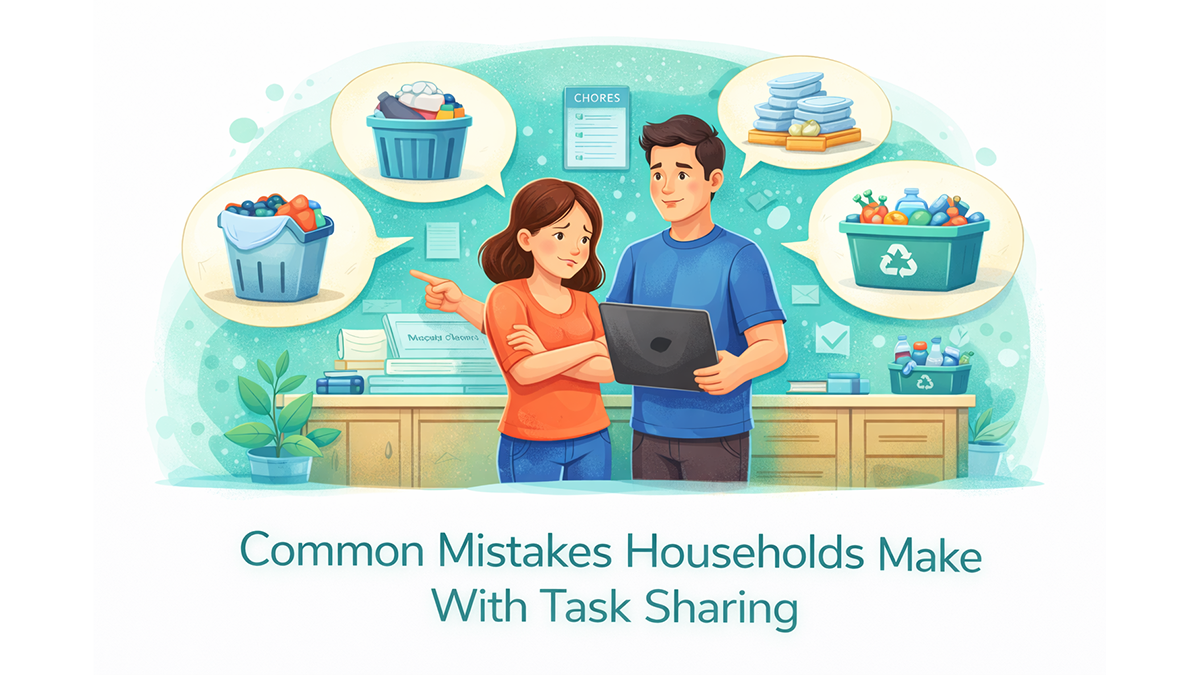 Common Mistakes Households Make With Task Sharing